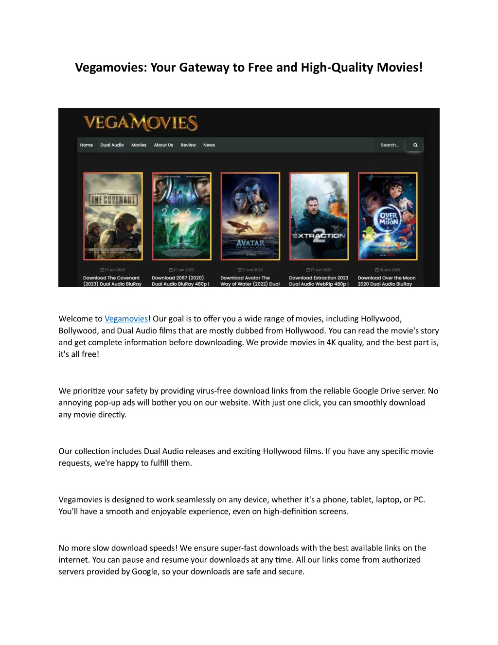 Discovering The Realm Of Movies: About Us Vegamovies